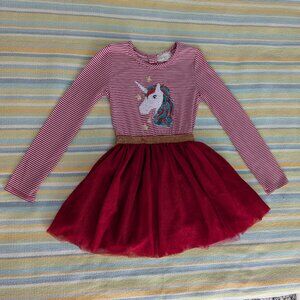 🛍️ BUNDLE ONLY • Btween Holiday Christmas Unicorn dress size 7